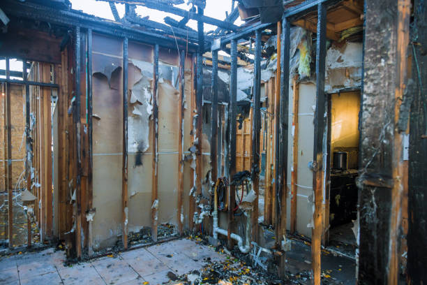 Professional Fire Damage Repair technician working in Tri-City, OR